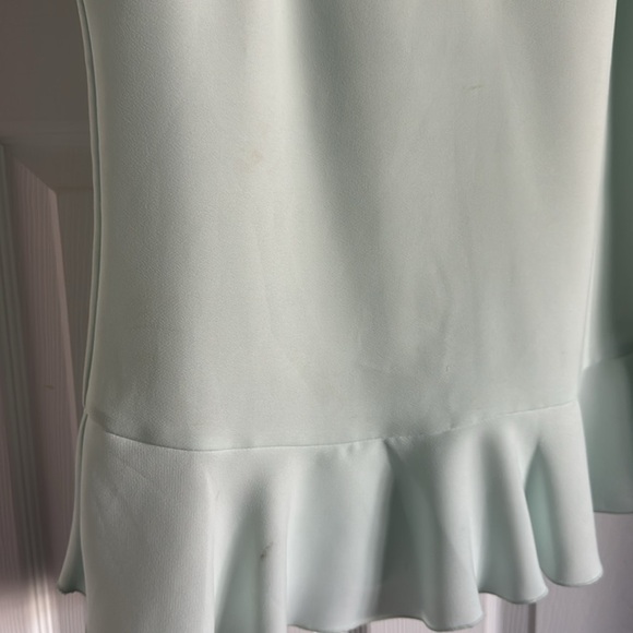 Banana Republic Mint Green Peplum Top SMALL with some flaws - Picture 5 of 8